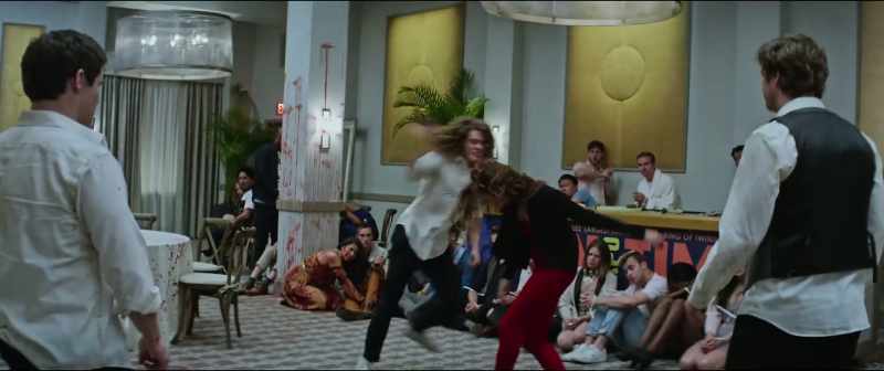 [upbeat music playing]