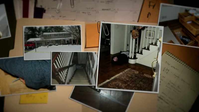 Upon entering the home, uh, the victim was just inside