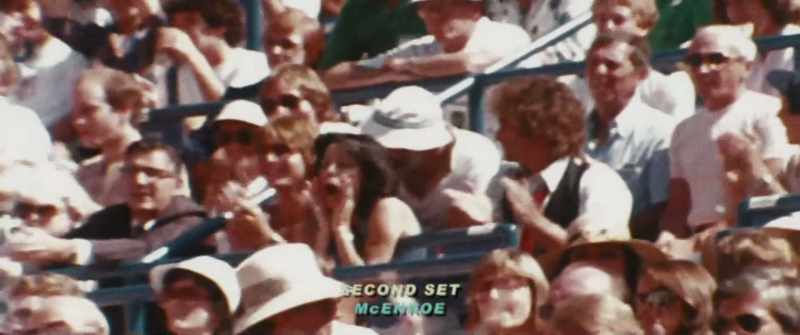 US COMMENTATOR: McEnroe has broken serve