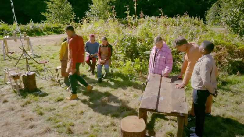 Using a traditional pole lathe