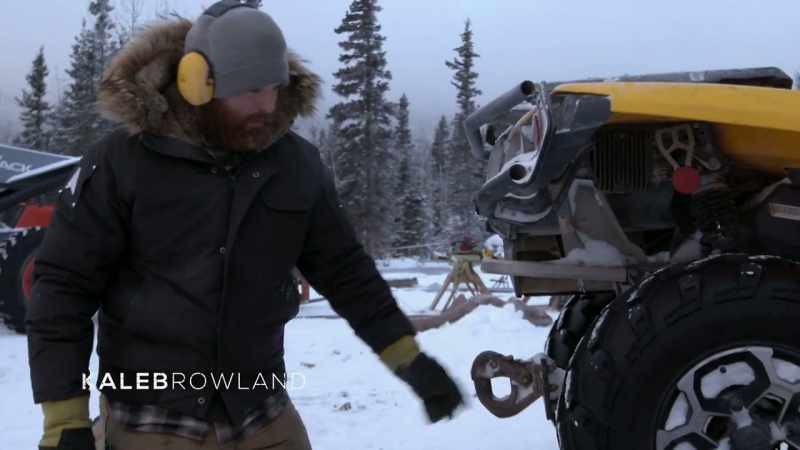 Usually I like taking a snow machine on logging expeditions