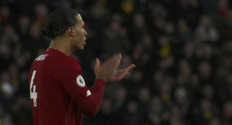 [VAN DIJK]: It was a big blow