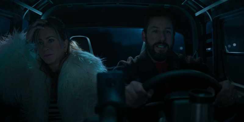 [vehicle humming]