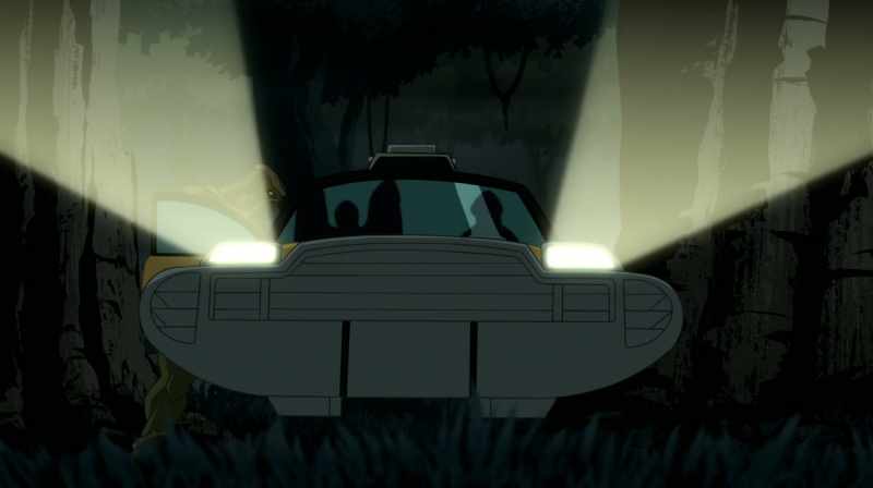(VEHICLE RUMBLES)