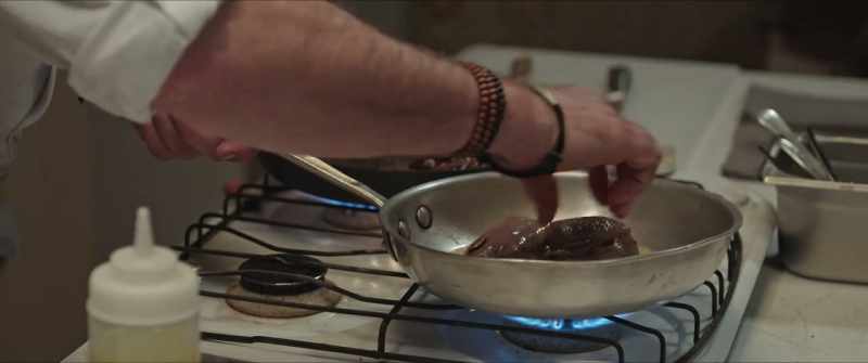 [venison sizzling]