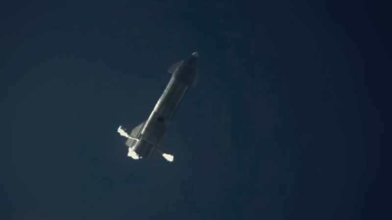vertical and transition to one engine for the landing burn