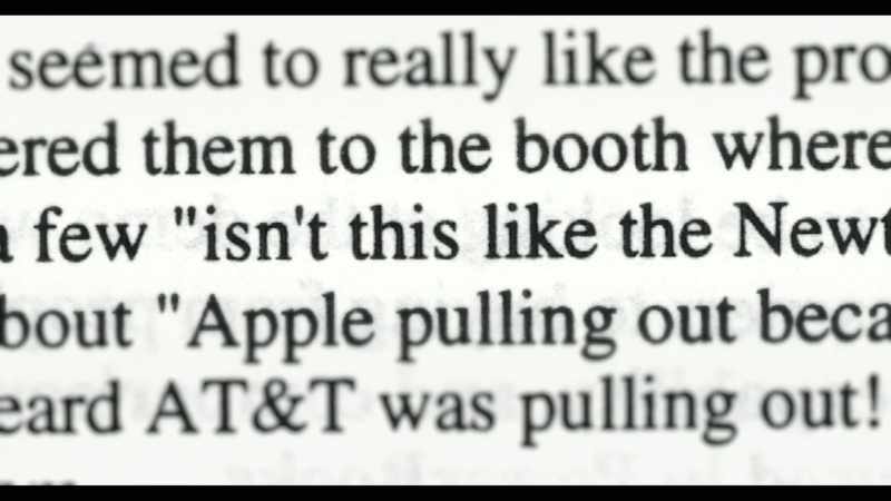 Very low, and there were some problems with the AT&T Network. So bit by bit