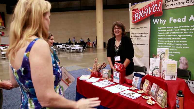 Veterinarians are capable of going from booth to booth