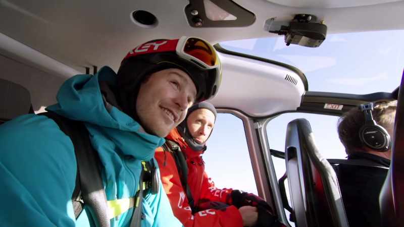 [Victor] Riding in a helicopter is one