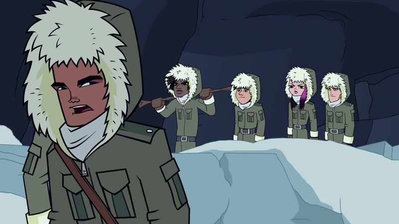 Video game or not, we need to get out of here. Come on