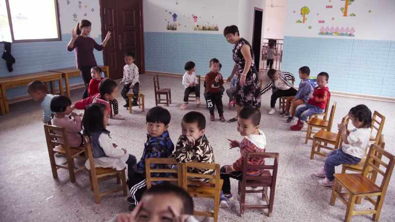 Visiting the village kindergarten