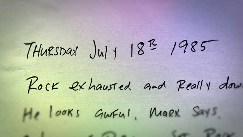 Voiceover as Nader: Thursday, July 18th, 1985