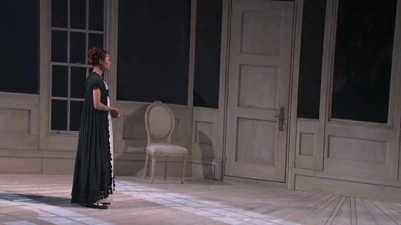VOICES: ♪ Oh save us from the sulph'rous hail
