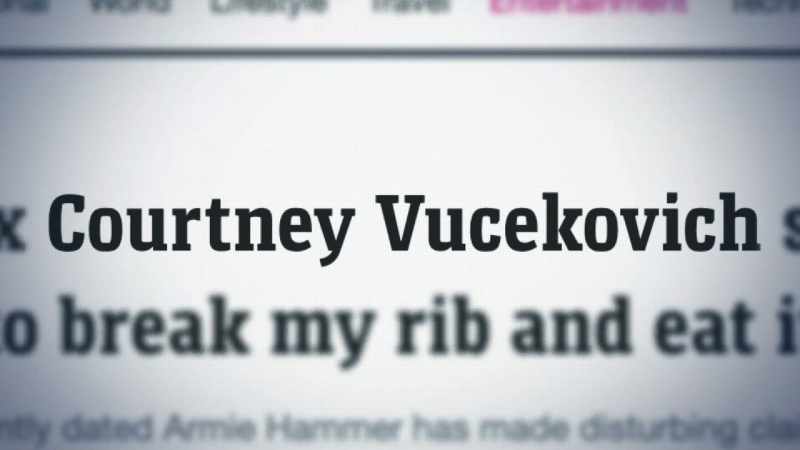 Vucekovich has come forward with claims against her ex