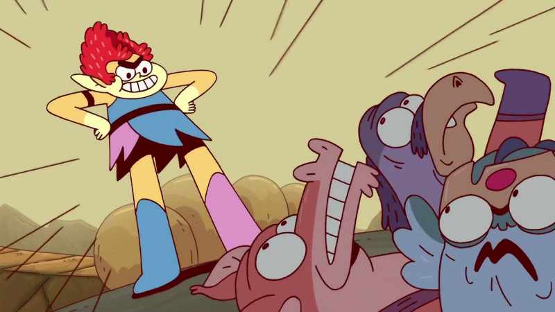 [Vultureman groaning dizzily]