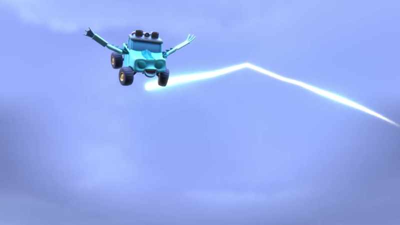Wahoo! -[electricity crackling]