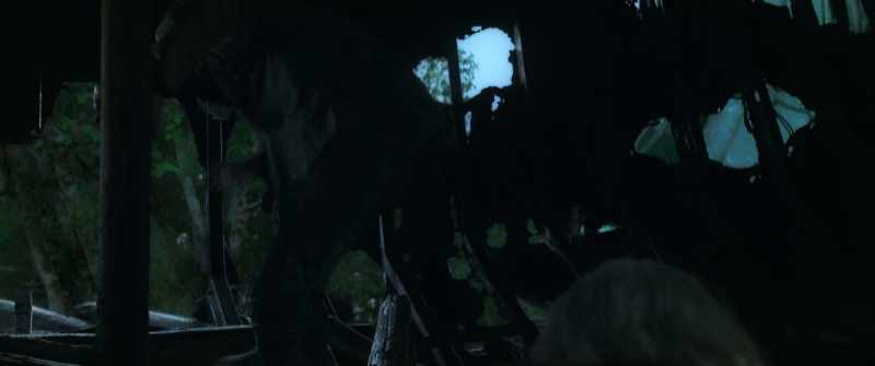 Wait. For fuck's sake, help me outside. I'm suffocating in here