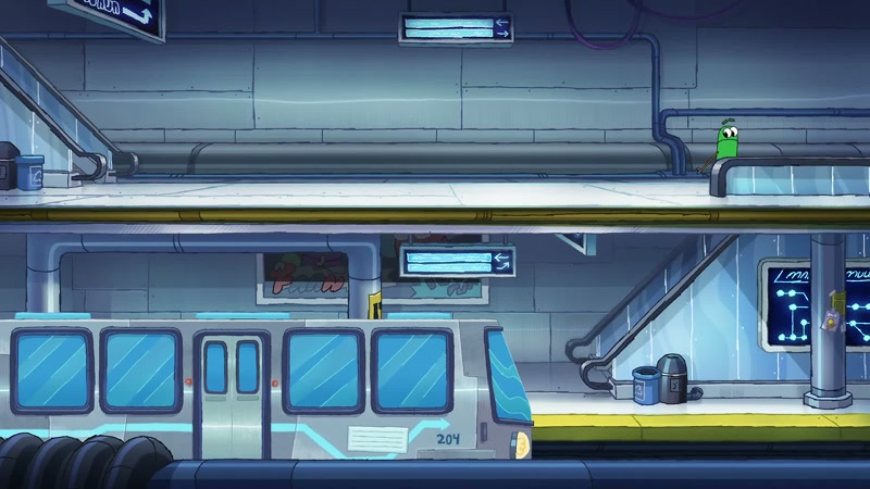 Wait! Hold the train! The door! Wait! Hold the door!