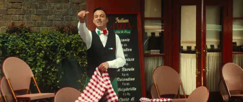(WAITER SPEAKING ITALIAN)