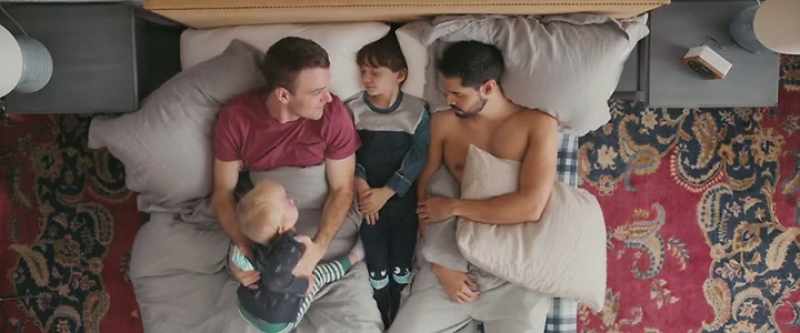 Wakey, wakey. [child giggling]