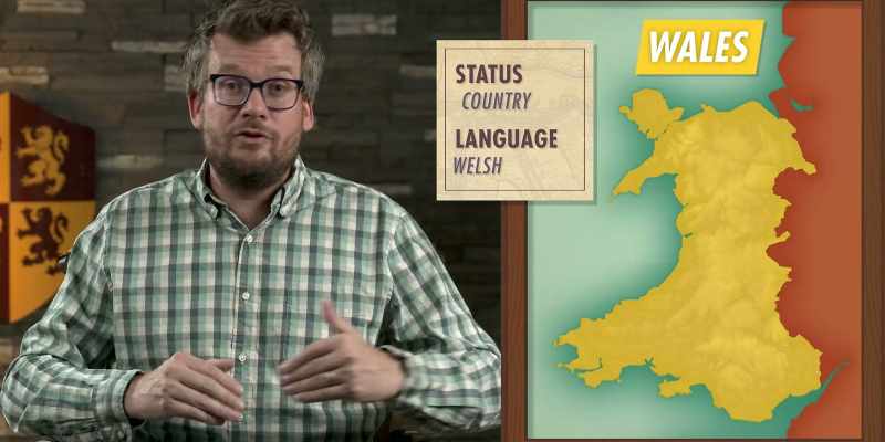 Wales is a country and has its own language, Welsh