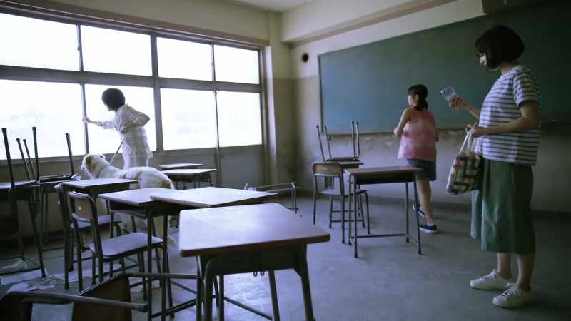 Walking around the school