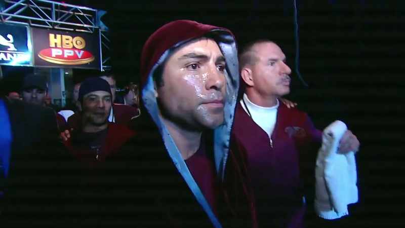 Walking into the boxing ring