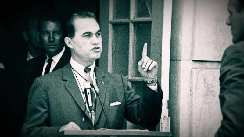 WALLACE, WHO HAD PREVIOUSLY BEEN FAIRLY MODERATE ON RACE ISSUES