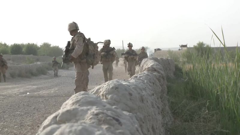 Walled compounds like this one fill Helmand Province