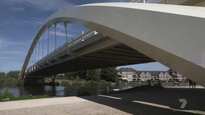 Walton Bridge is six, eight miles away