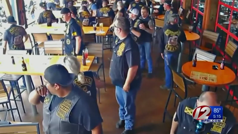 Warring biker gangs in Waco, Texas, clash