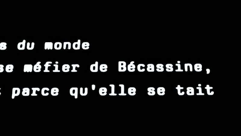 wary of Bécassine: she is silent