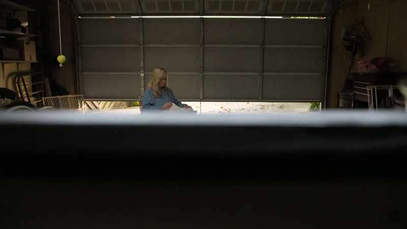 [washer whirring] -♪ I can't say ♪
