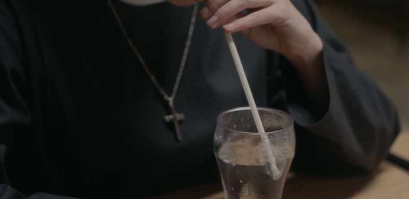 [water bubbling]