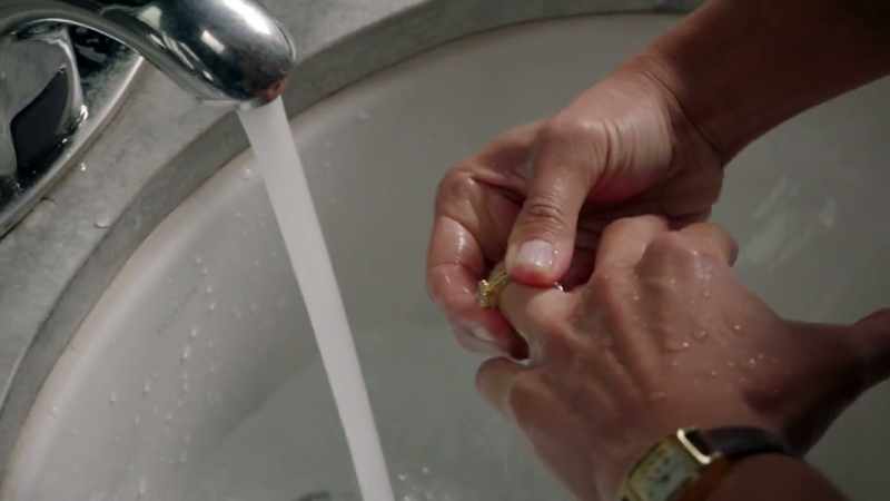 [ water draining ]