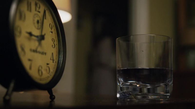 (water gurgling, woman weeping)