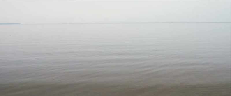 (water lapping on shore)