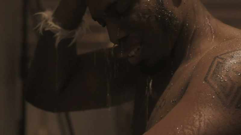 (water running)