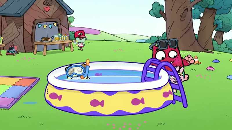 [water splashes]