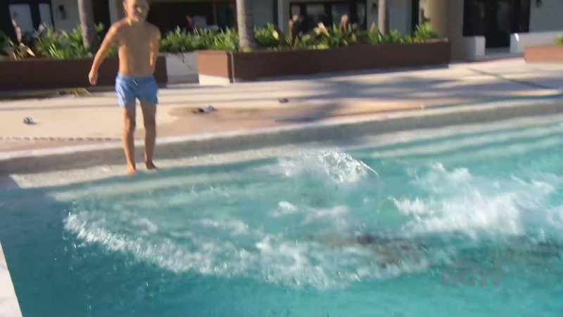 (water splashes)