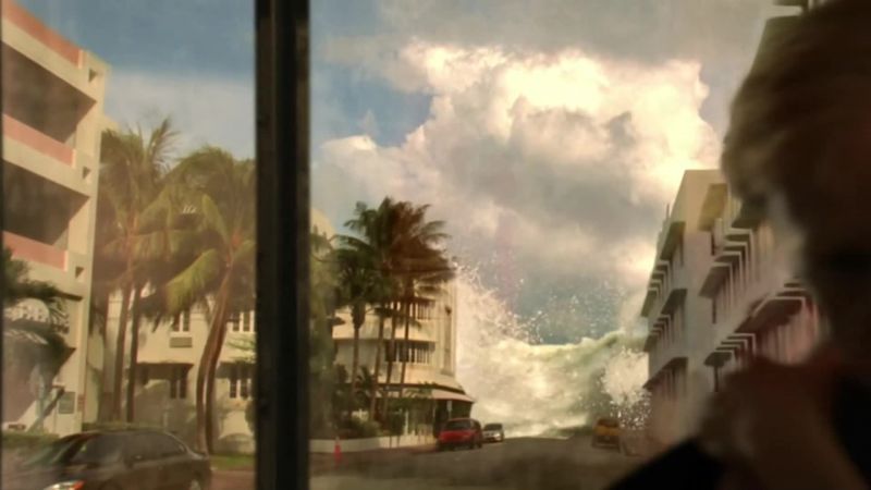 Wave receded back