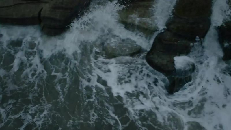 [Waves crashing]