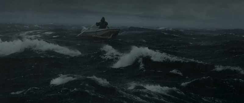 (waves crashing)