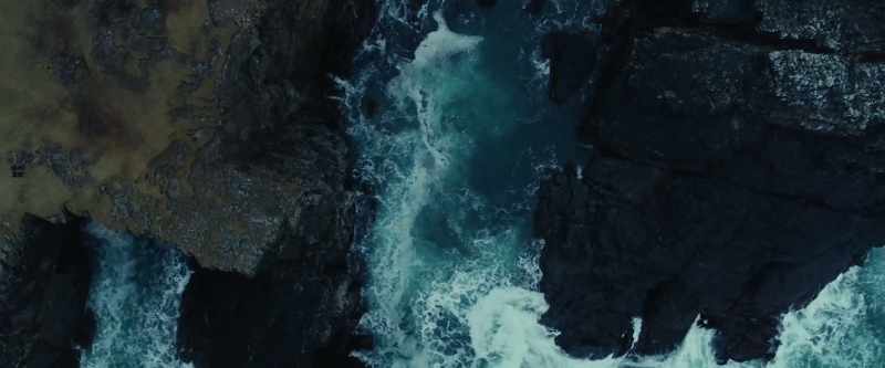 (Waves crashing)