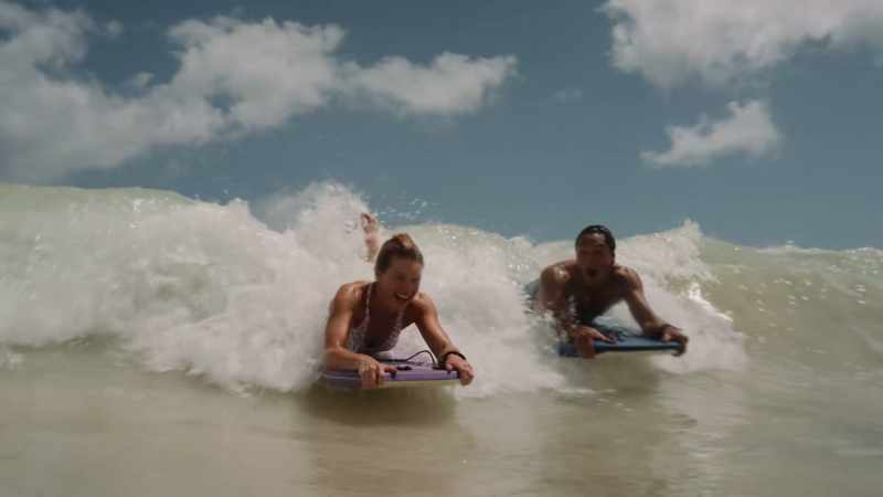 (waves crashing)