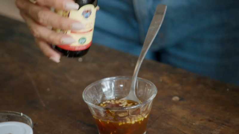 We even add vanilla to the salad dressing