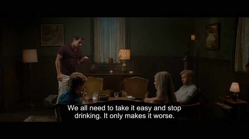We all need to take it easy and stop drinking. It only makes it worse