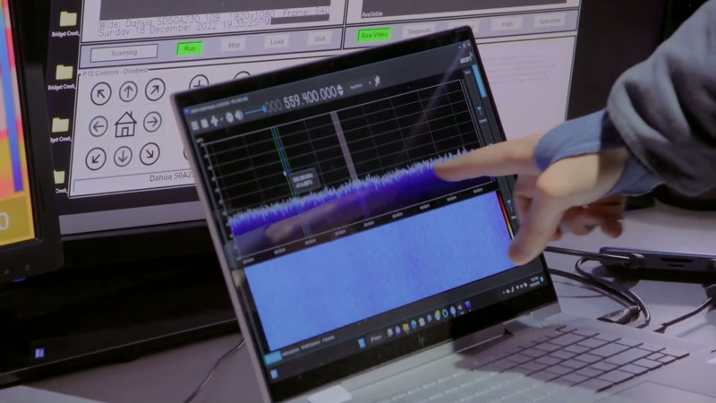 We also have our spectrum analyzer