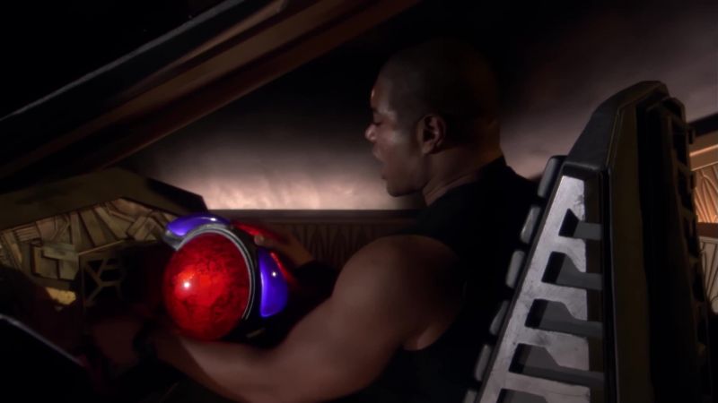 We are being pulled backwards. We'll have to divert power from the shield