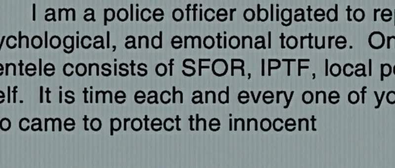 We are peacekeepers who came to protect the innocent